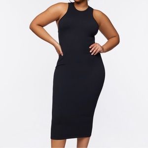 Ribbed Racerback Midi Dress